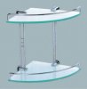 Federation Clear Double Corner Glass Shelf