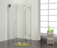 Frameless Diamond Shower Screen 1100