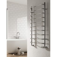 ALIANO CHROME HEATED TOWEL RAIL